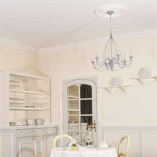 Rosone soffitto parete in poliuretano Orac R46 LUXXUS decorazione per interni d 53,50 cm